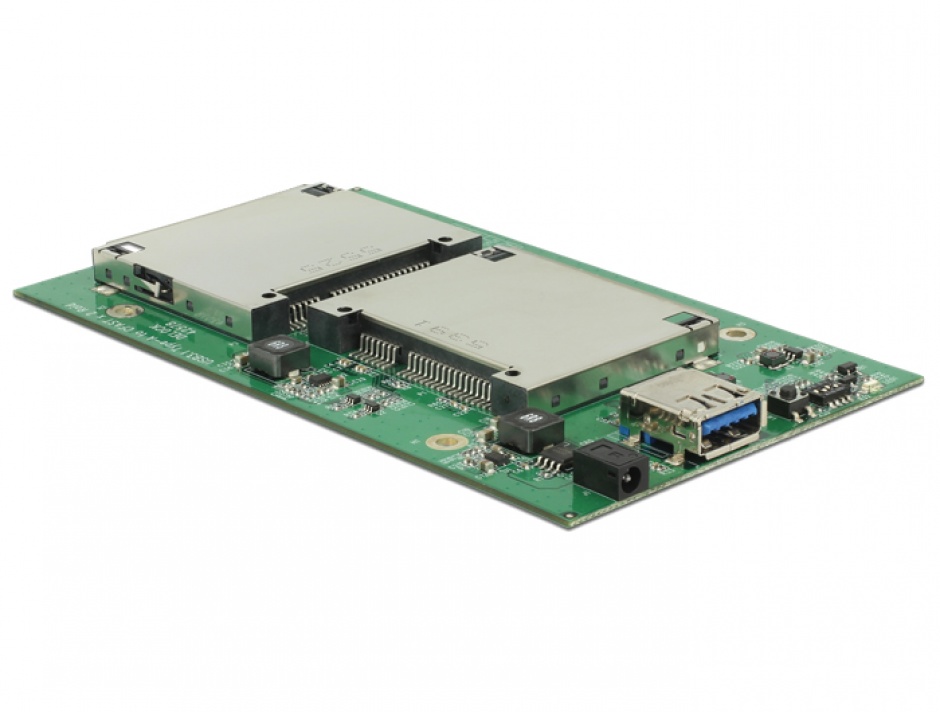 Imagine Rack extern USB 3.1 Gen 2 la 2 x CFast cu RAID, Delock 42582