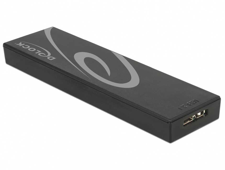 Imagine Rack extern toolless M.2 SSD 42/60/80 mm la micro-B USB 3.1 Gen 2, Delock 42598 
