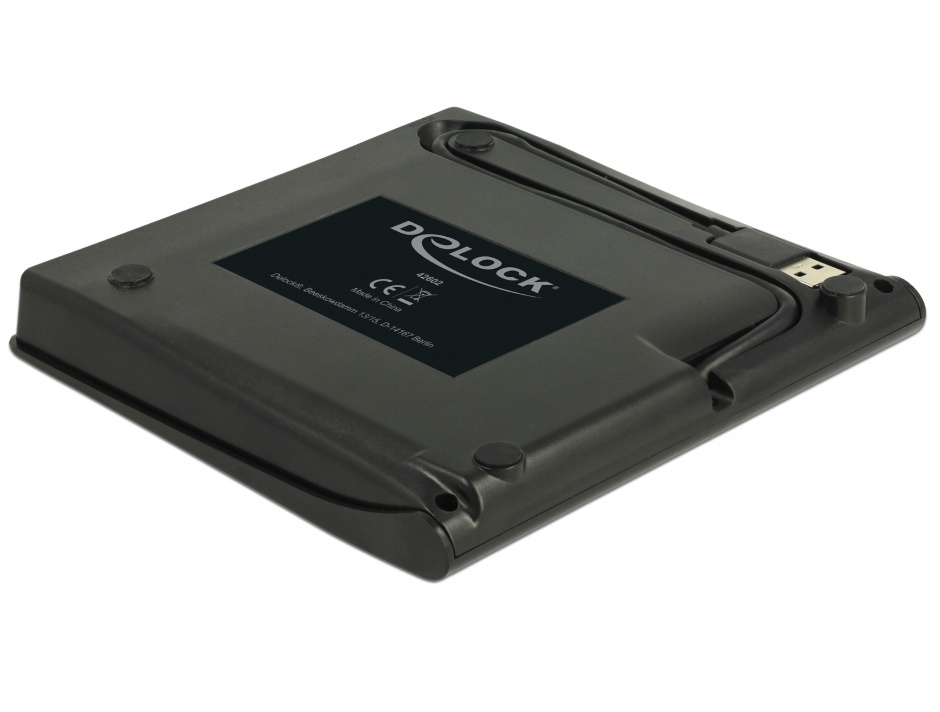 Imagine Enclosure extern pentru dispozitive 5.25" Slim SATA 12.7 mm la USB-A Negru, Delock 42602