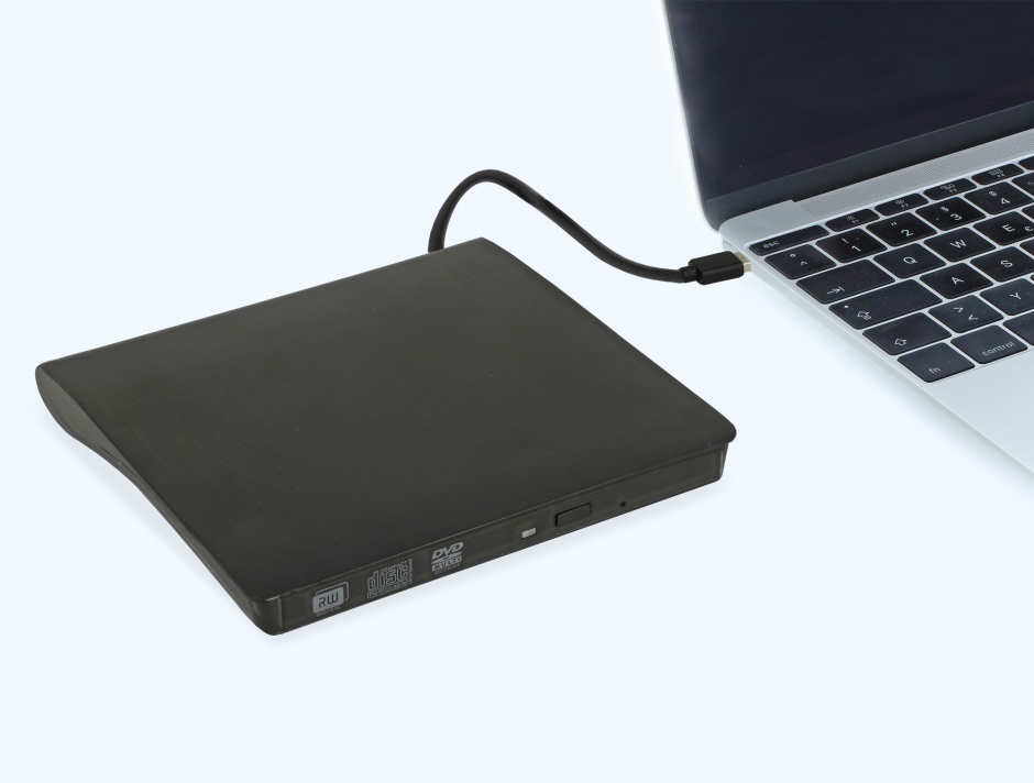 Imagine Enclosure extern pentru dispozitive 5.25" Slim SATA 12.7 mm la USB-A Negru, Delock 42602