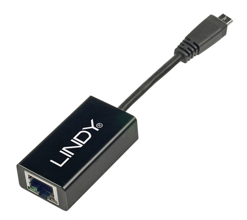 Imagine Adaptor micro USB 2.0 la Ethernet, Lindy L42948-1