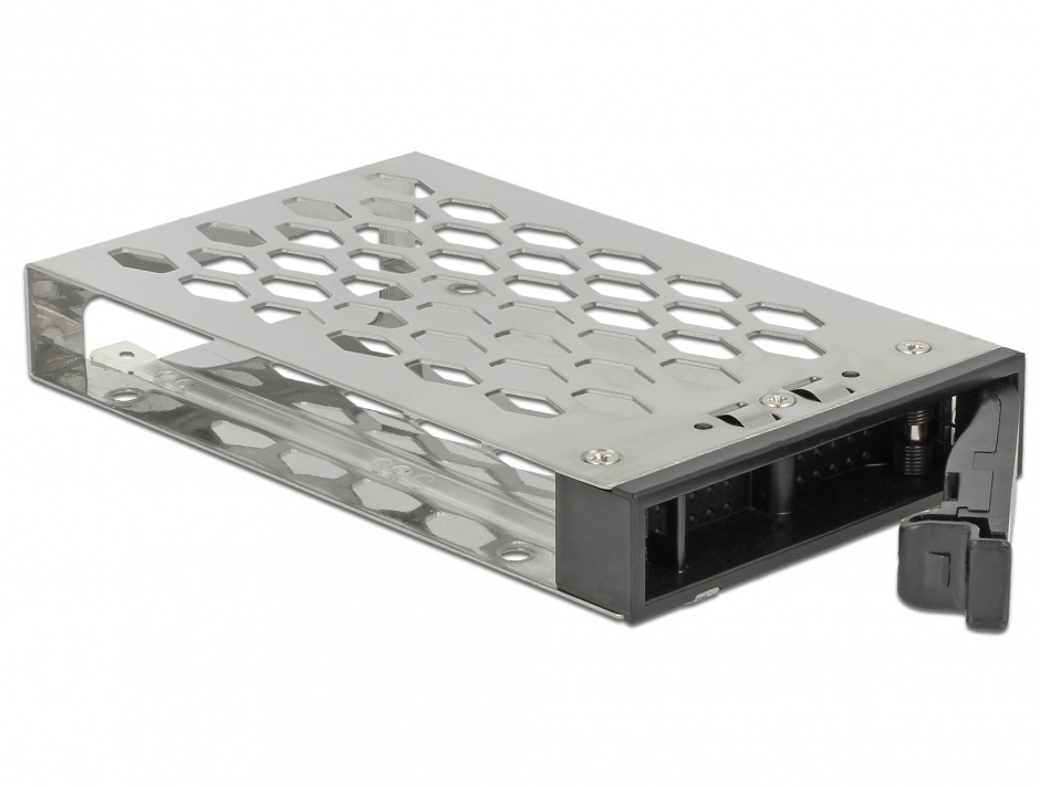 Imagine Rack mobil 3.5" pentru 1 x 2.5" U.2 NVMe SSD sau HDD/SSD SATA/SAS, Delock 47232