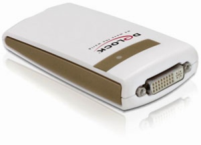 Imagine Adaptor USB 2.0 la HDMI-DVI, Delock 61932
