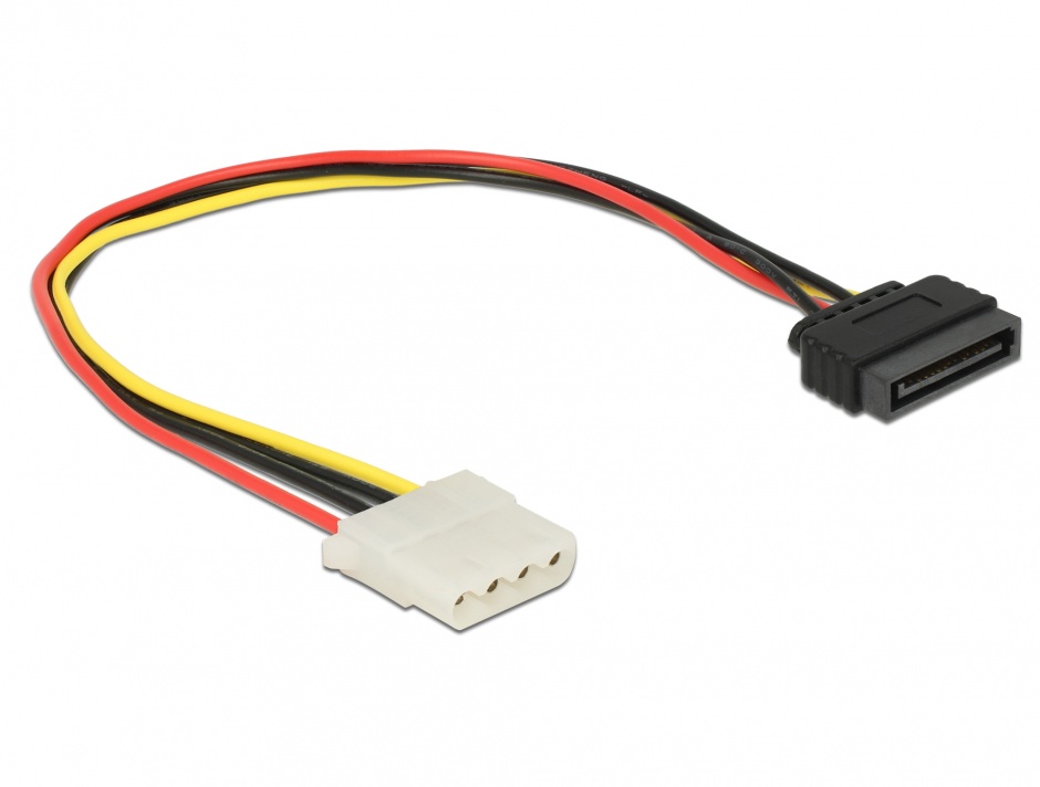 Imagine Cablu de alimentare SATA la Molex T-M 30cm, Delock 60139
