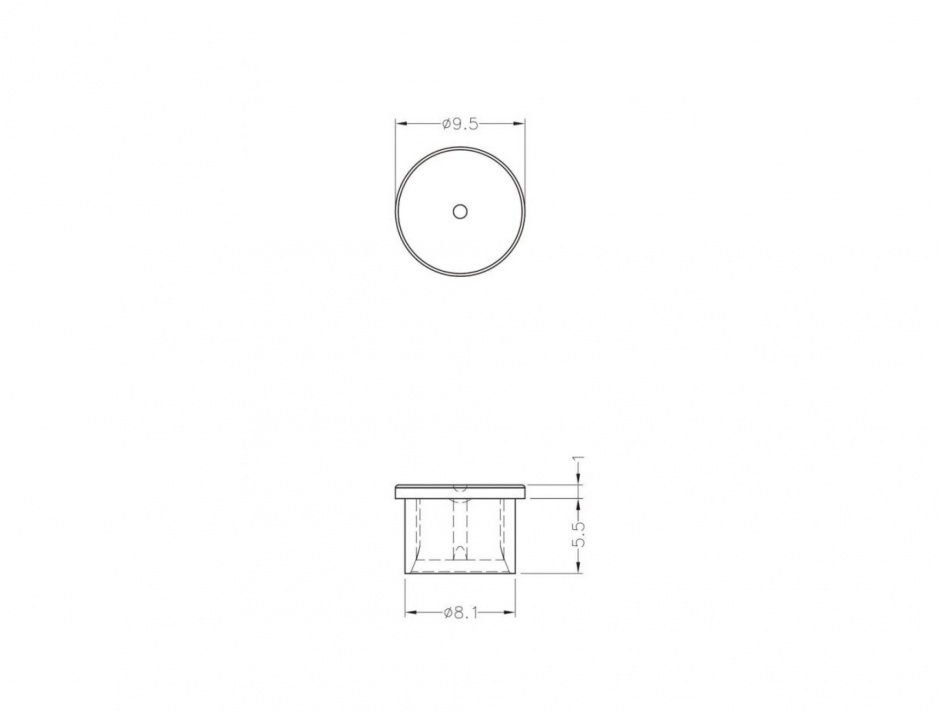 Imagine Protectie impotriva prafului pentru SMA plug set 10 buc transparente, Delock 60163