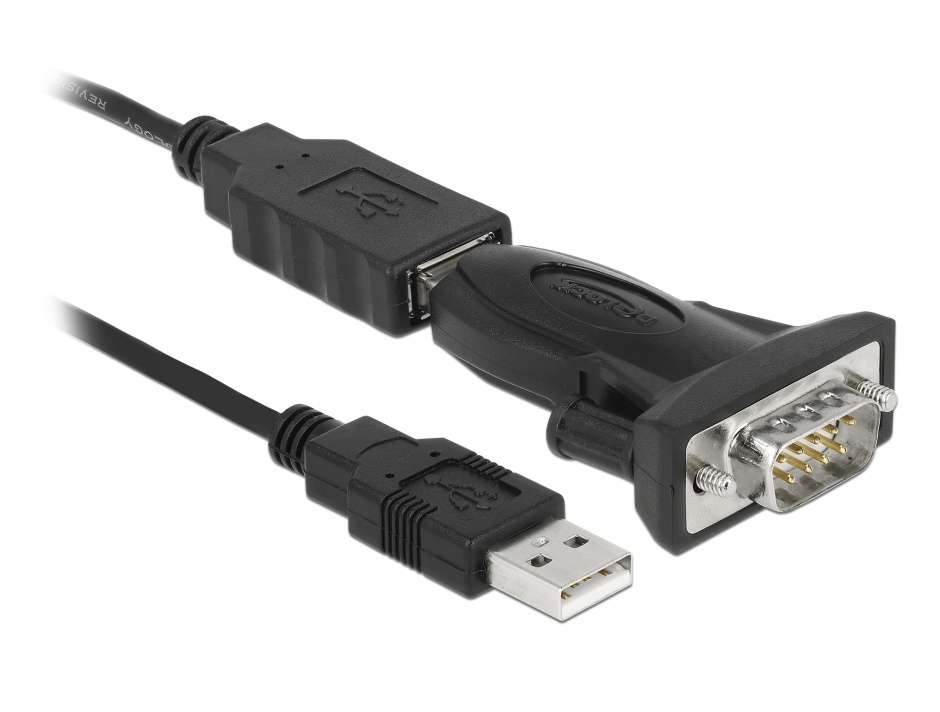 Imagine Adaptor USB la Serial RS232 FTDI, Delock 61425