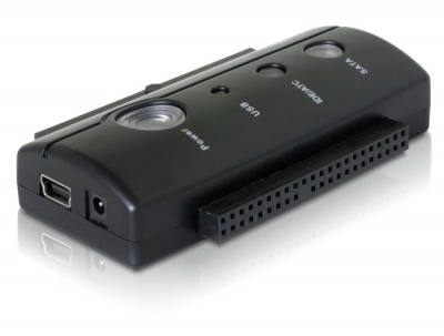 Imagine Adaptor portabil USB 2.0 la SATA/IDE, Delock 61510