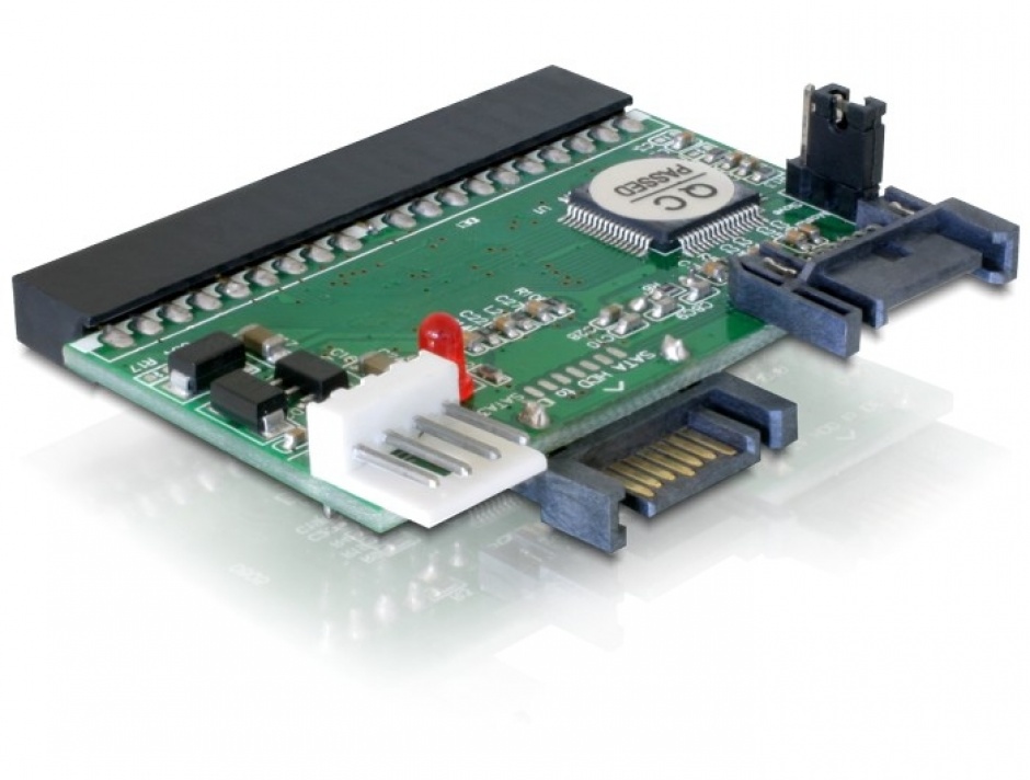 Imagine Convertor IDE 40 pini la 2 x HDD SATA, Delock 61664