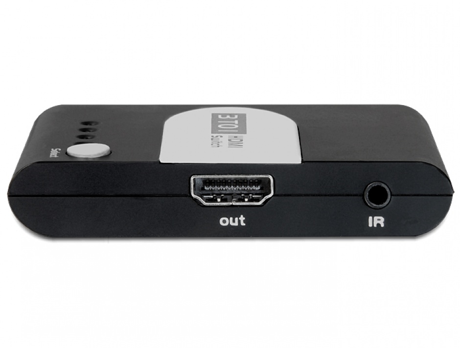 Imagine Switch HDMI Full HD 3 porturi cu telecomanda, Delock 61788