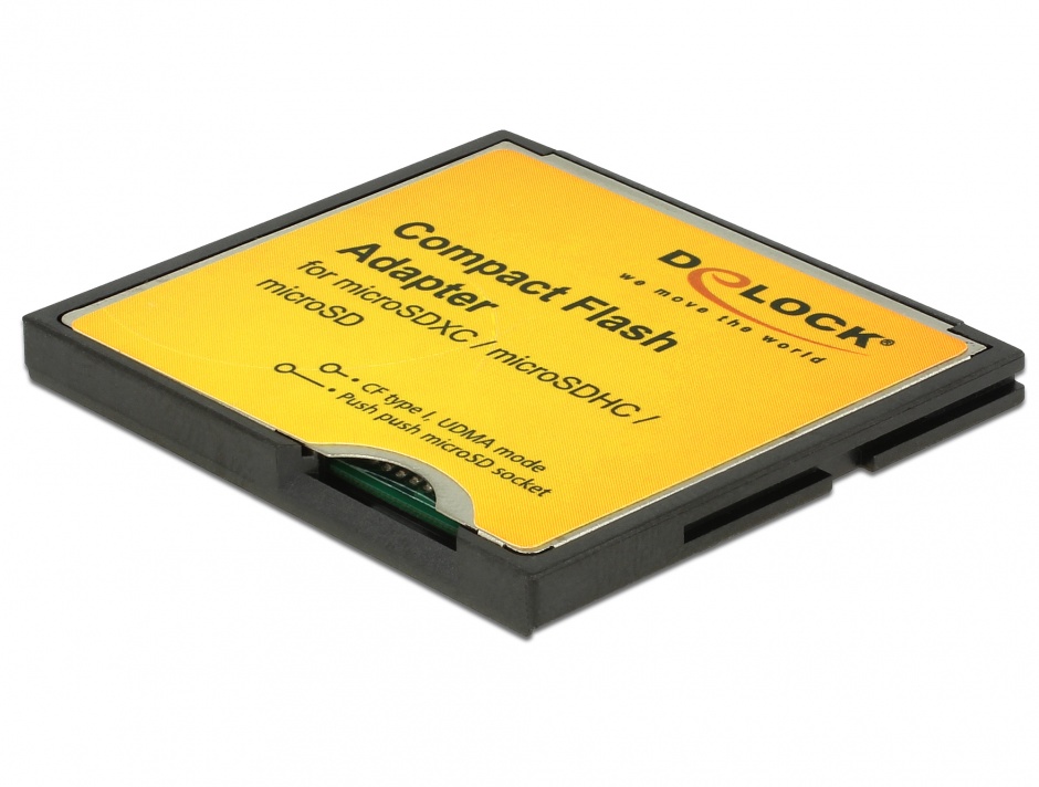 Imagine Adaptor Compact Flash tip I la Micro SD, Delock 61795