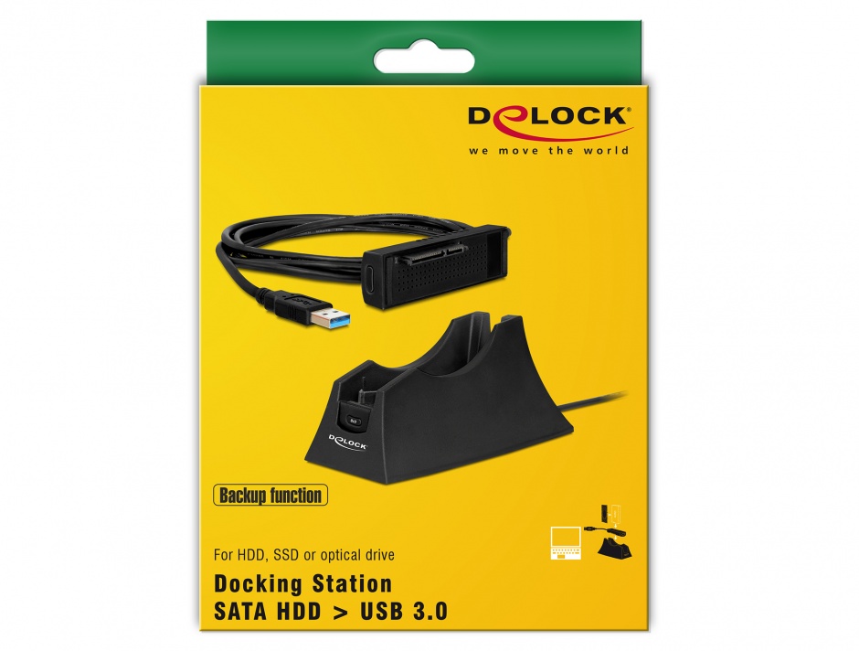 Imagine Docking Station SATA HDD 2.5"/3.5" la USB 3.0, Delock 61858