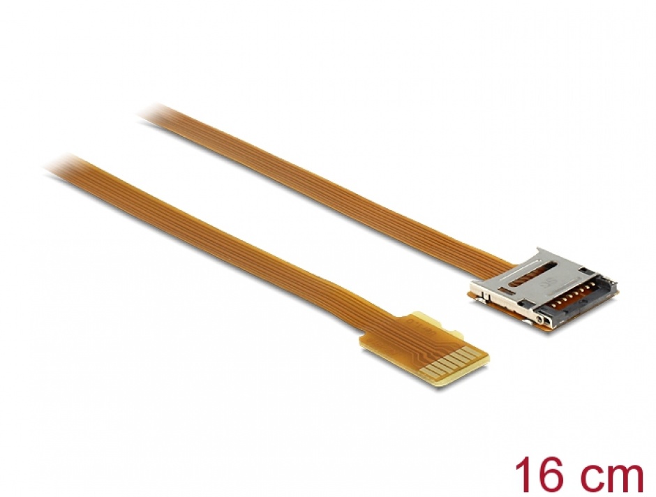 Imagine Cablu prelungitor Micro SD T-M 16cm, Delock 61870