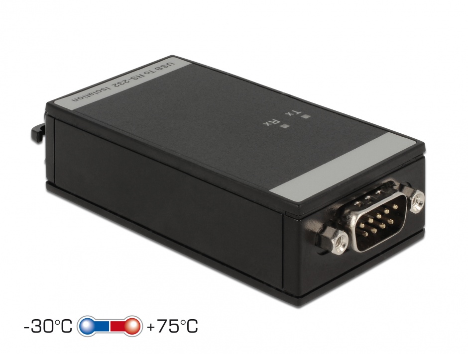 Imagine Adaptor USB la Serial RS-232 FTDI 5kV Isolation, Delock 62502 