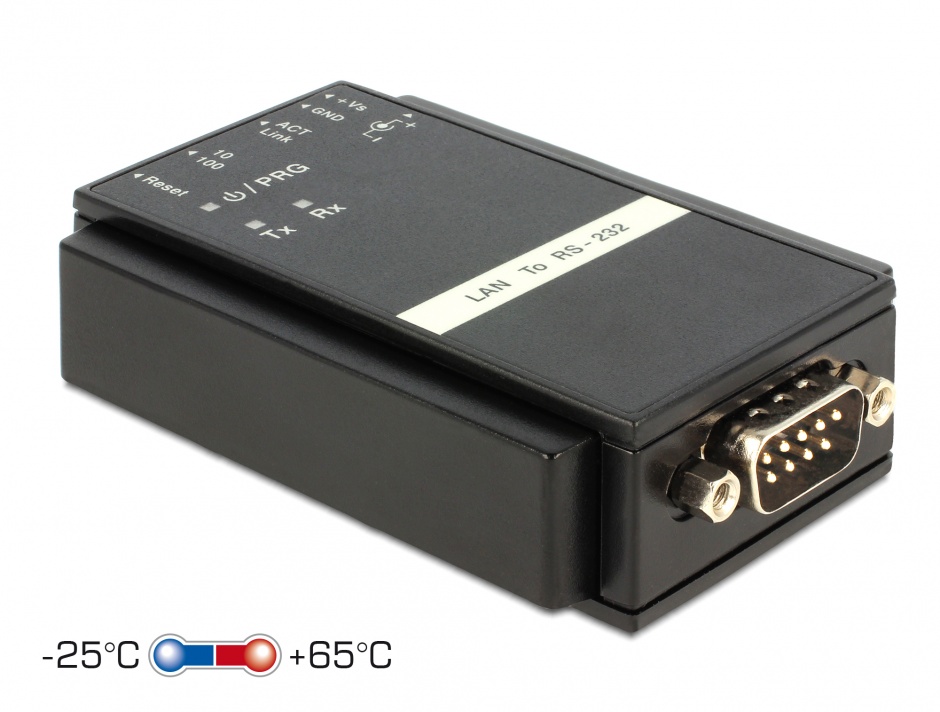 Imagine Convertor Ethernet LAN la Serial RS-232, Delock 62504