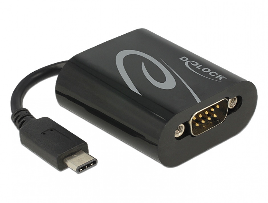 Imagine Adaptor USB tip C la Serial RS232, Delock 62740