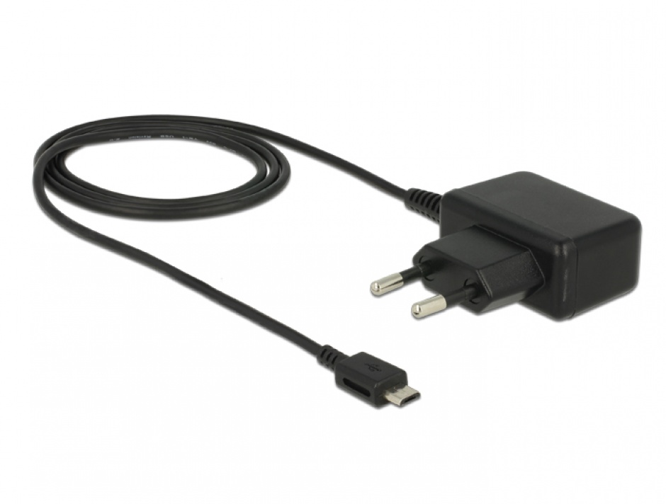 Imagine Incarcator priza micro USB-B 5 V / 2 A 1.3m, Navilock 62747