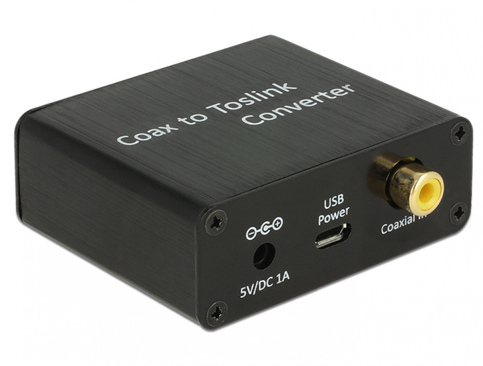 Imagine Convertor Digital Audio Coaxial la TOSLINK, Delock 62790