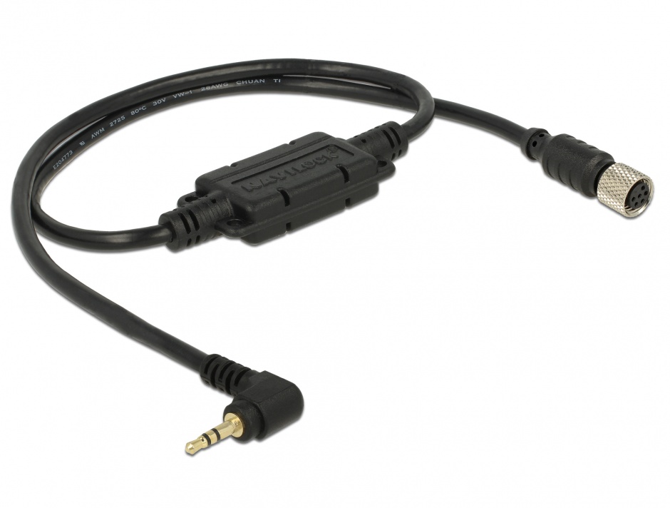 Imagine Cablu M8 waterproof la jack 2.5 mm 3 pini 90° TTL (5 V), Navilock 62893