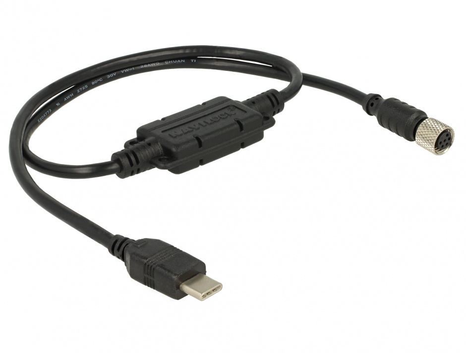 Imagine Cablu M8 waterproof la USB-C 2.0 M-T, Navilock 62940
