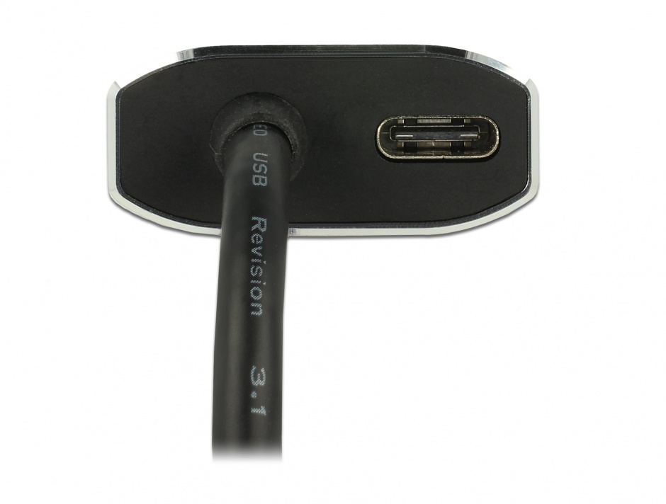 Imagine Adaptor USB-C la HDMI (DP Alt Mode) 4K 60 Hz T-M cu PD (Power delivery), Delock 62988
