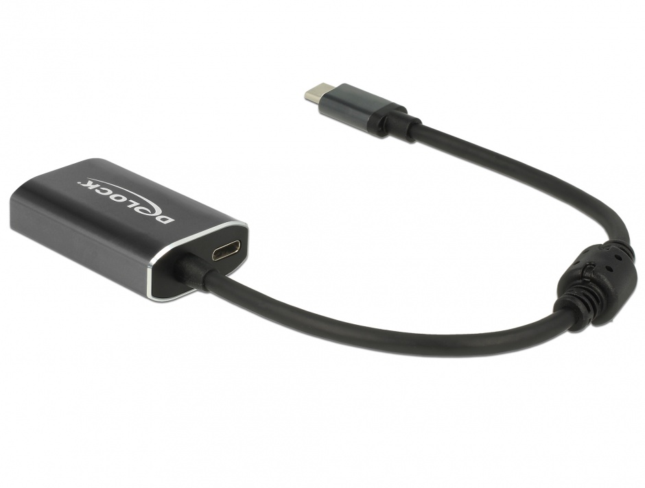 Imagine Adaptor USB-C la mini Displayport (DP Alt Mode) 4K 60 Hz T-M cu PD (Power delivery), Delock 62990