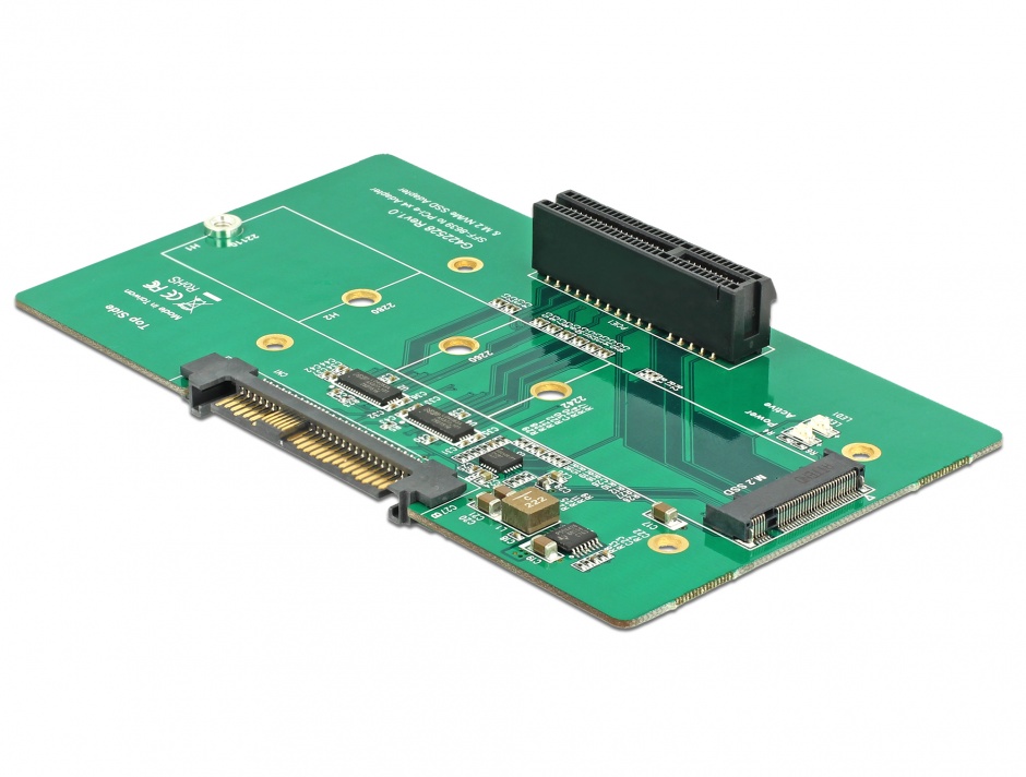 Imagine Adaptor U.2 SFF-8639 la PCIe/M.2 Key M slot, Delock 63951