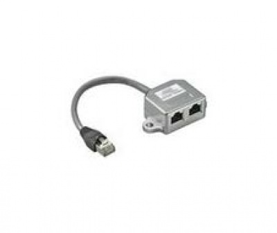 Imagine Adaptor RJ45 in Y, ecranat, Delock