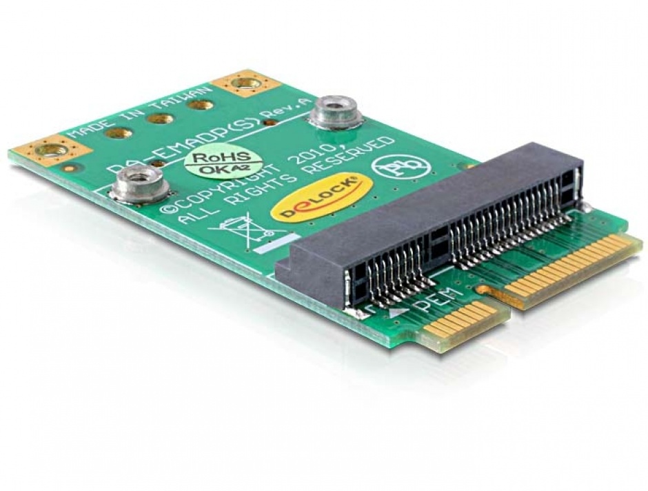 Imagine Adaptor Mini PCI Express half-size la full-size, Delock 65229