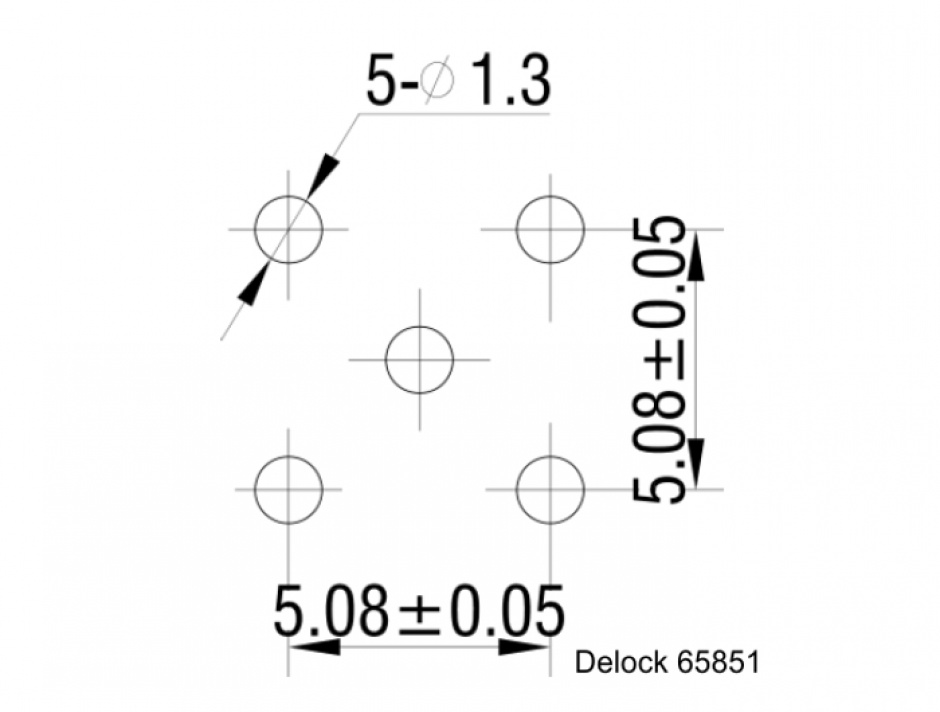 Imagine Adaptor SMC jack unghi 90 grade PCB, Delock 65851