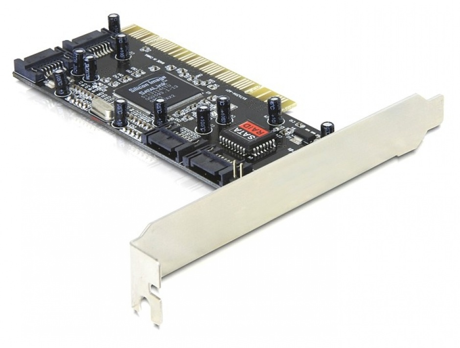 Imagine PCI la 4 x SATA cu RAID, Delock 70154