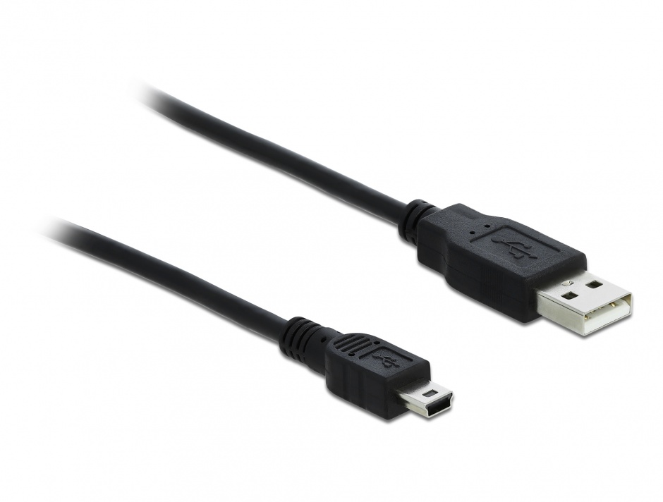 Imagine Cablu USB 2.0 la mini USB 3m, Delock 82311