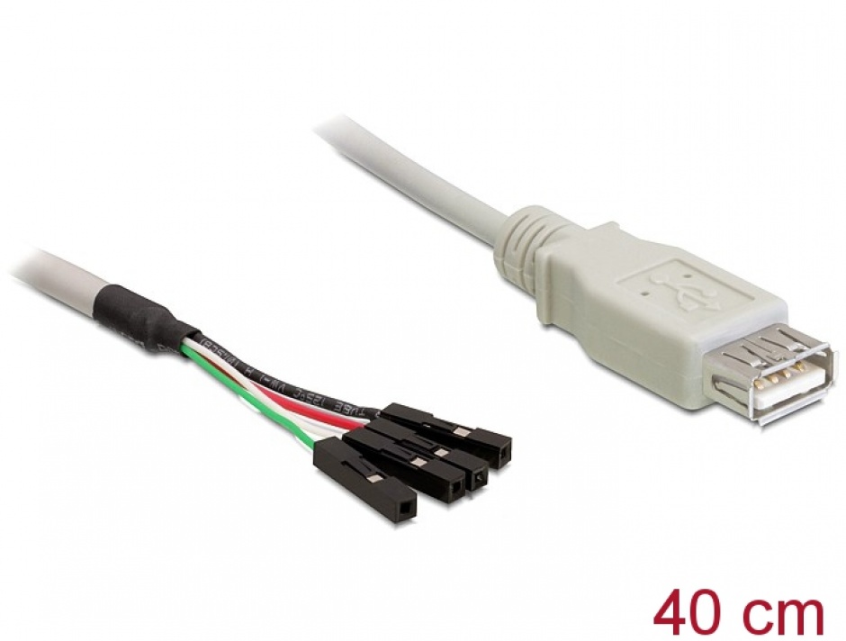 Imagine Cablu USB 2.0-A female la pin header, Delock 82433