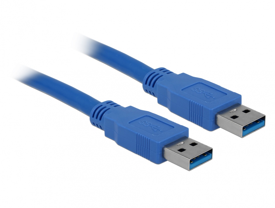 Imagine Cablu USB 3.0 A-A 3m T-T albastru, Delock 82536