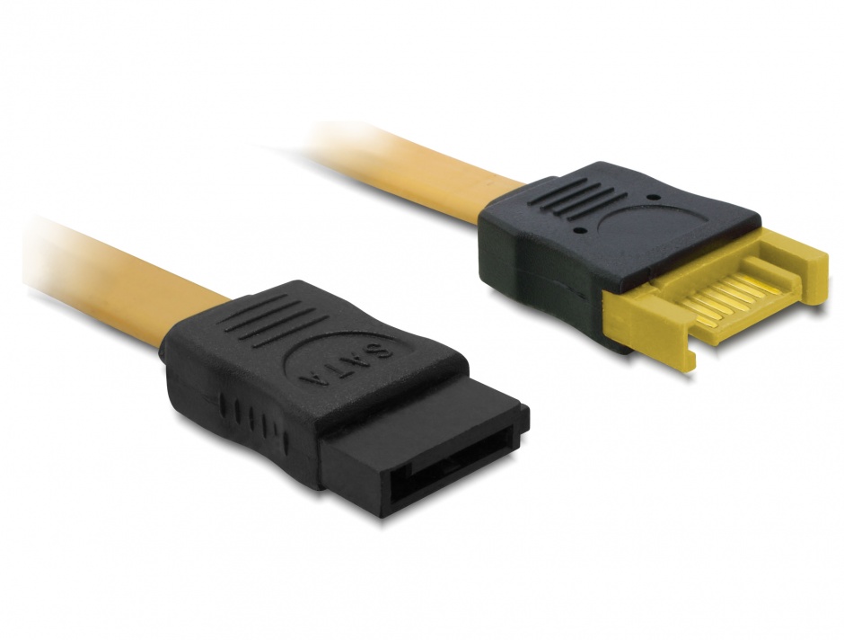 Imagine Cablu prelungitor SATA II 3 Gb/s date 100cm, Delock 82666