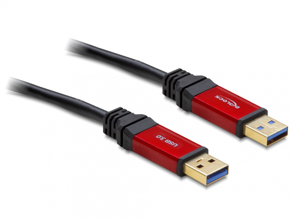 Imagine Cablu USB 3.0-A Premium T-T 3m, Delock 82746