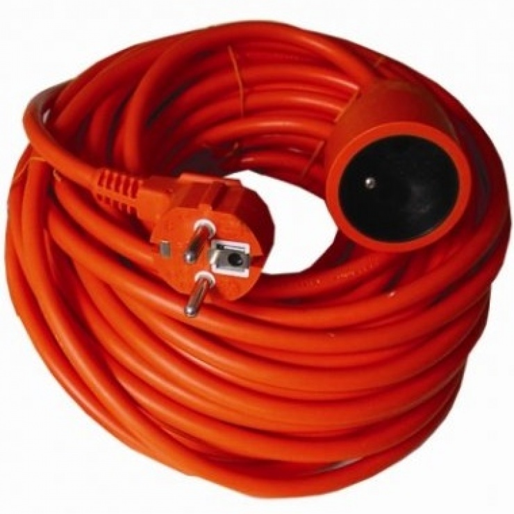 Imagine Cablu prelungitor alimentare Schuko Premium T-M Orange 20m, PPE2-20