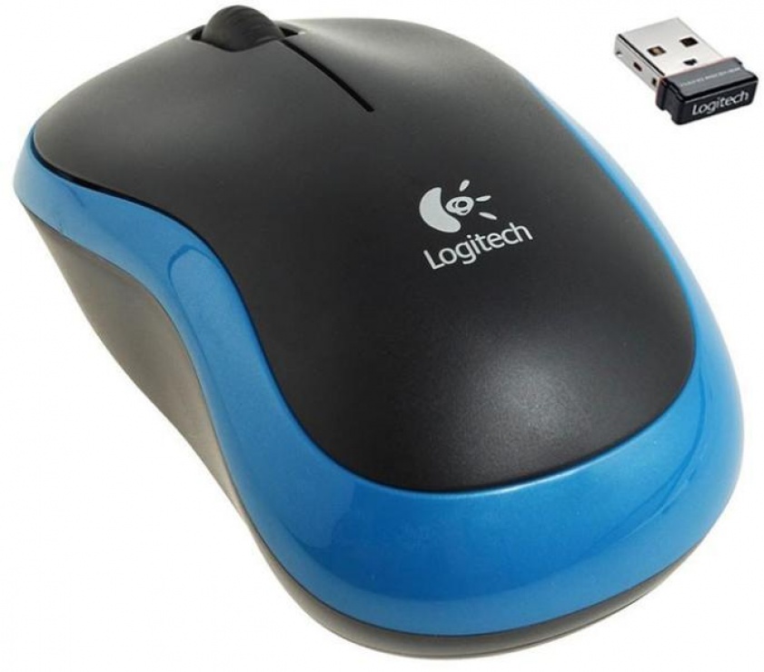 Imagine Mouse Logitech M185 Wireless Mouse, Blue-1