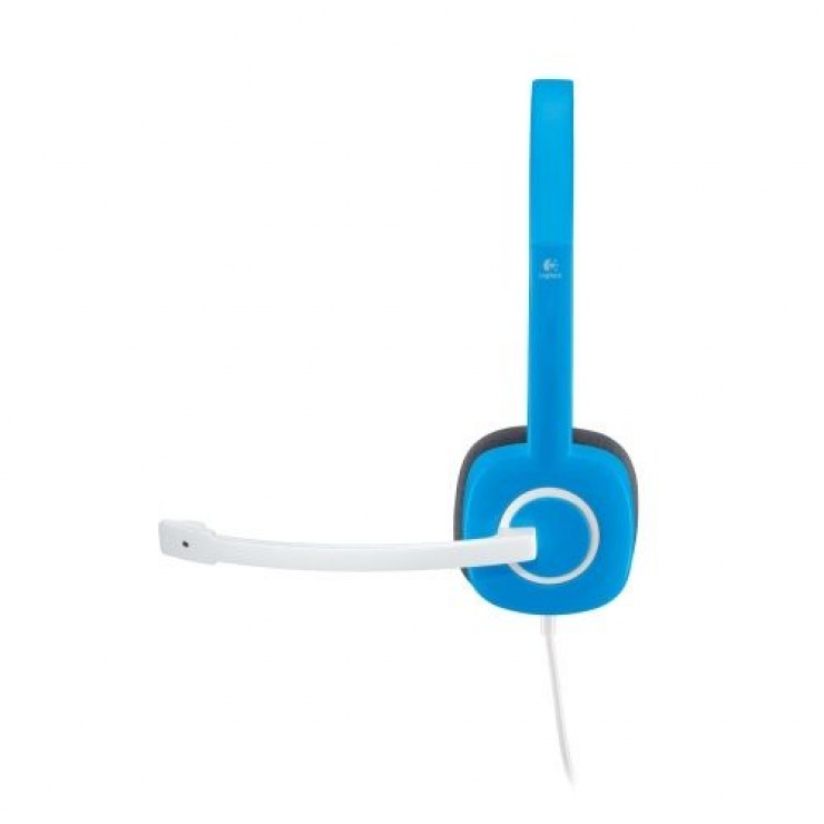 Imagine Casti Logitech H150 cu microfon, Sky Blue 981-000368-1