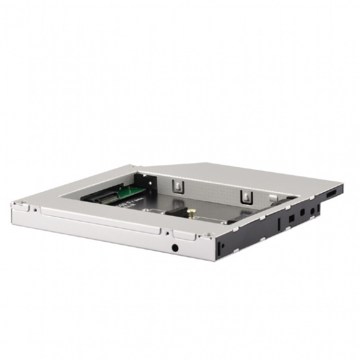 Imagine Installation Frame (Caddy) Slim SATA 5.25" 12.7mm  pentru M.2 NGFF, Gembird A-SATA12M2-01
