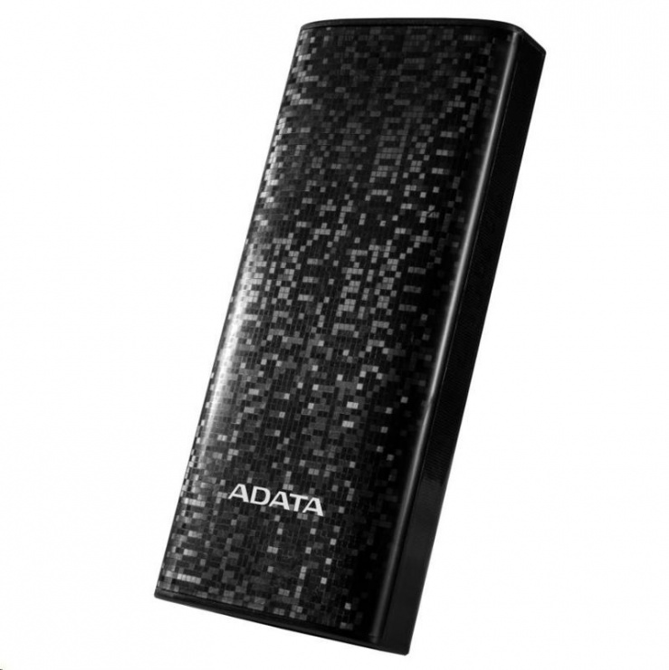 Imagine Baterie externa P10000 10000mAh, 2 x USB, 4 x LED Negru, ADATA AP10000-DUSB-CBK