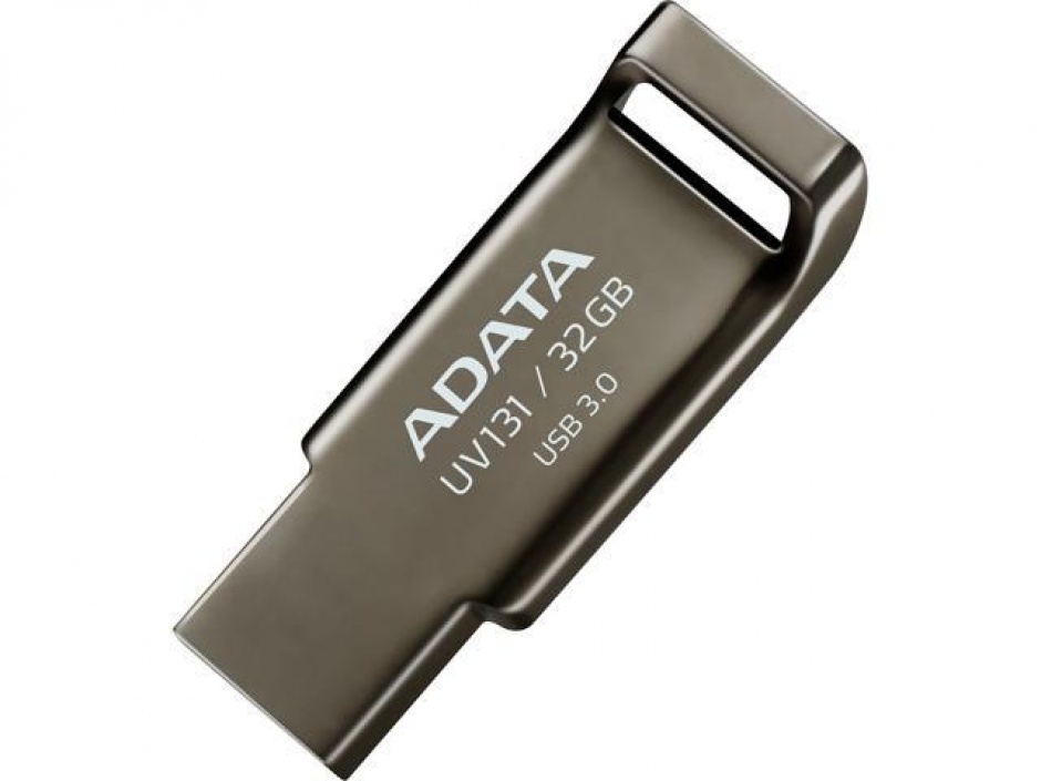 Imagine Stick USB 3.0 32GB ADATA UV131 Aliaj zinc Grey crom