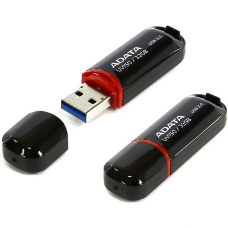 Imagine Stick USB 3.0 cu capac 32GB UV150 Negru, ADATA-1