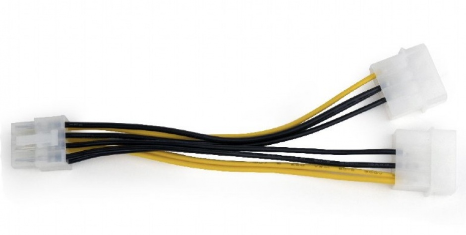 Imagine Cablu alimentare PCI Express 8 pini la 2 x Molex, Gembird CC-PSU-81