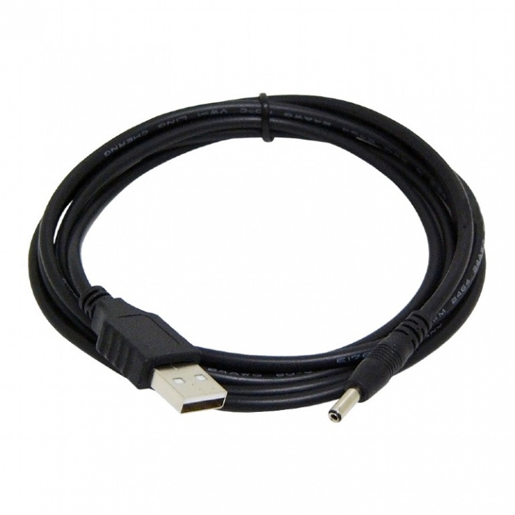Imagine Cablu de alimentare USB la DC 3.5 x 1 mm 1.8m, Gembird CC-USB-AMP35-6