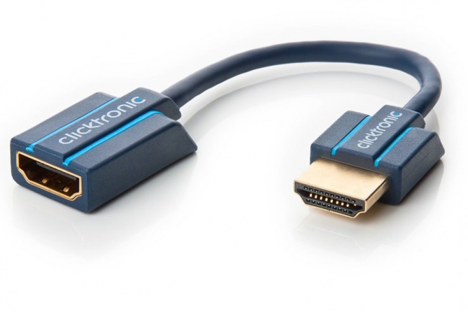 Imagine Cablu prelungitor HDMI Ultra HD 4k T-M 10cm, Clicktronic CLICK70700