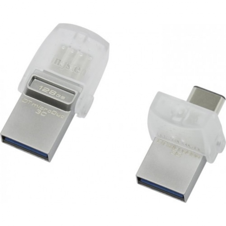 Imagine Stick USB 3.0 128GB DATA TRAVELER microDuo 3C OTG USB-A + USB-C, Kingston DTDUO3C/128GB-1