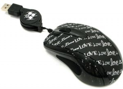 Imagine Mouse G-Cube Black&White: Love Letters, USB, G-Laser, GLBW-73LL