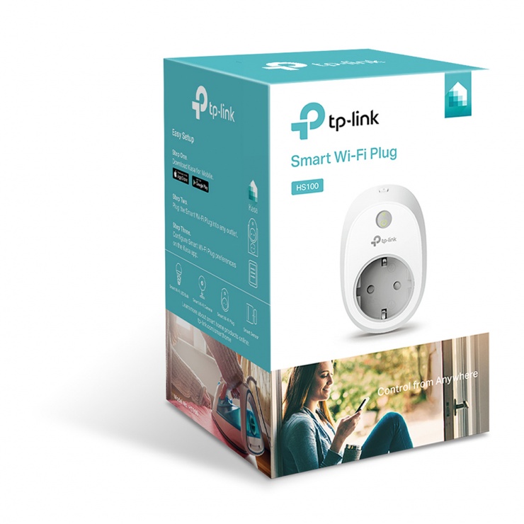 Imagine Priza Inteligenta Schuko Wi-Fi, TP-LINK HS100