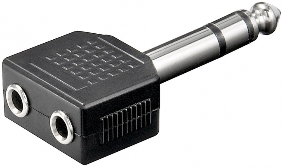 Imagine Adaptor stereo jack 6.3mm la 2 x stereo jack 3.5mm T-M, KJR-03