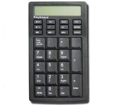 Imagine Tastatura Gembird Numeric Keypad USB + Calculator portabil, KPD-CU1
